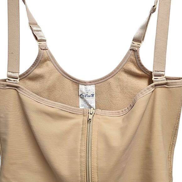 CoCoon Style Womens Zip Front Adjustable Strap Shapewear Bodysuit Size 38 Talla - Picture 4 of 6